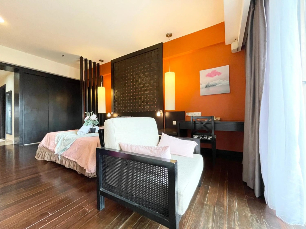 Sunway Resort Suites max 4 pax studio 1 mins walk to Sunway Pyramid