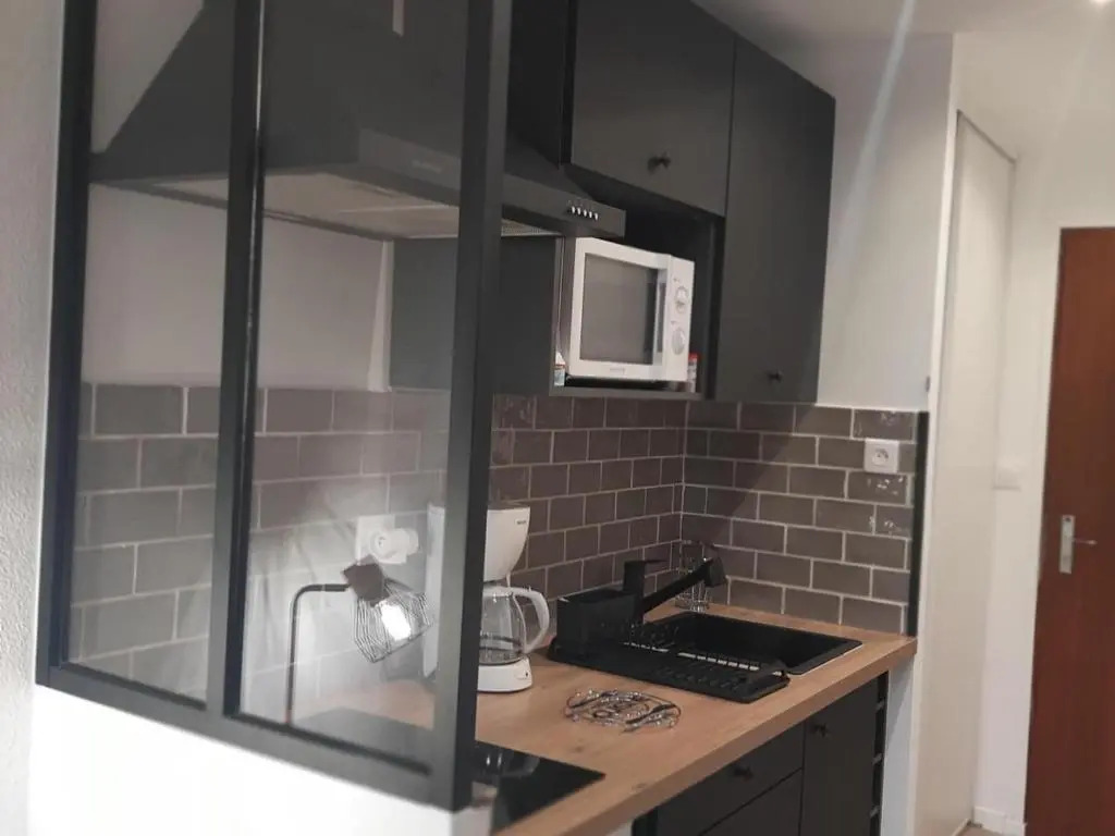 Appartement rénové 20m² au pied des pistes avec balcon et parking gratuit - FR-1-515-110