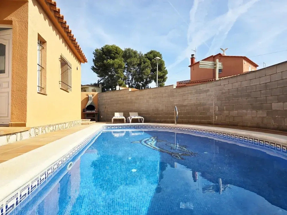 Villa in Riells Beach with Private Pool