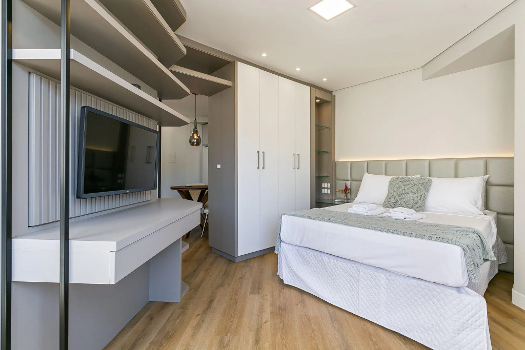 Studio Moderno Com Piscina No Rooftop #ca48