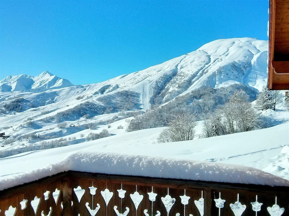 Apartment With one Bedroom in Fontcouverte la Toussuire, With Wonderful Mountain View and Furnished Terrace - 10 m From the Slopes