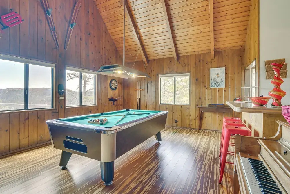 Partial Lake Arrowhead View: Cabin w/ Game Room!
