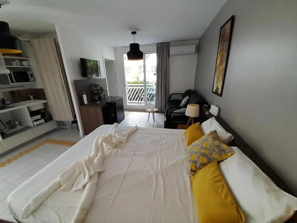 Studio 25 m Manganao Joela 4 personnes avec machine a laver