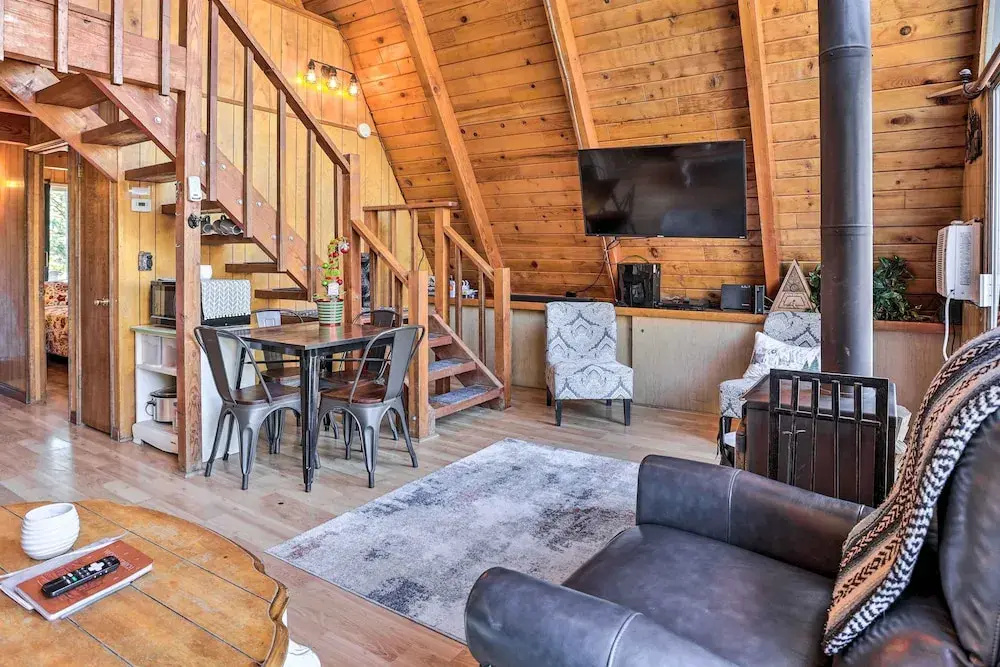 Cozy A-Frame w/ Hot Tub Near Arrowbear Lake