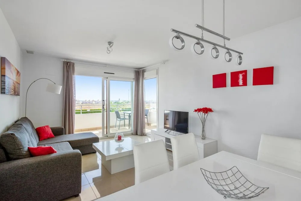 Apartment With 3 Bedrooms in Orihuela, With Wonderful sea View, Pool A