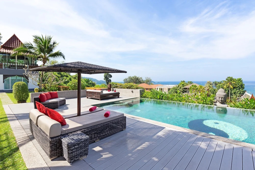 Spectacular Ocean Views 8BR Pool Villa Sawan in Patong! Relax & Play - Billiard, Table football, Gym & Sauna