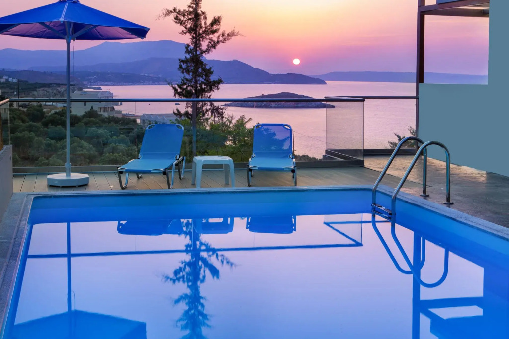 Alexis Zorba Villa - private pool & sea view - 8 min walk to beach