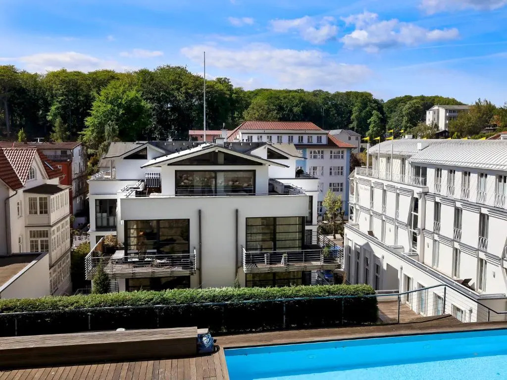 Villa Paula in Sellin - Penthouse mit Kamin und Dachterrasse