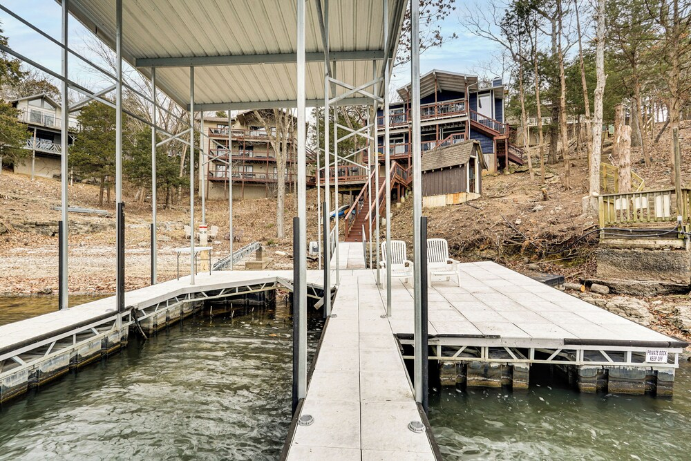 Private Dock at Ozarks Home Next to Margaritaville