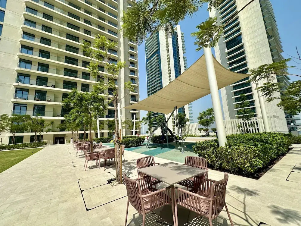 Serene 1BR w Private Palm View Balcony
