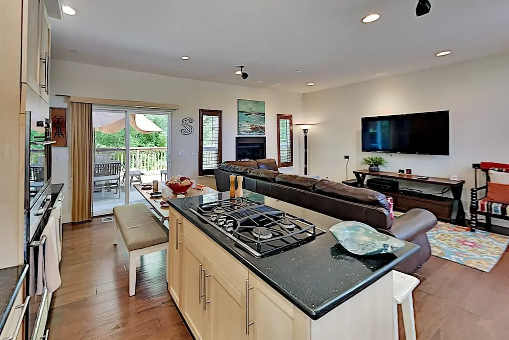 Elegant Creek-Side Home w/ Deck & Private Hot Tub home