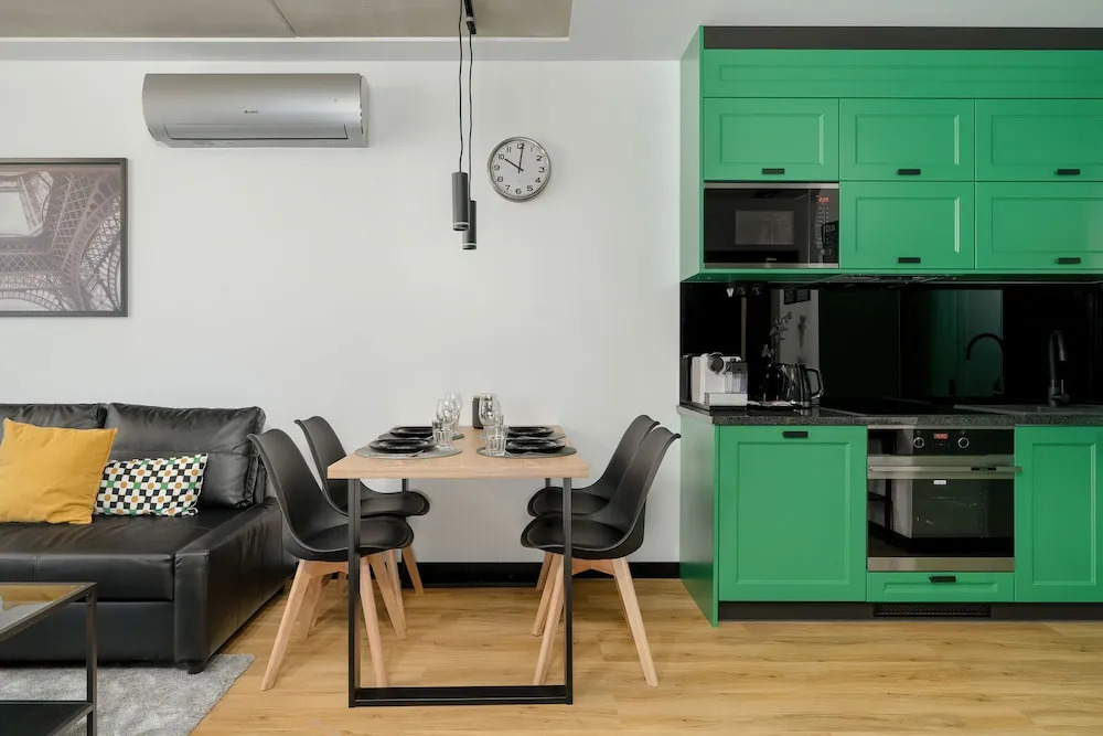 Black and Green Apartment by Renters