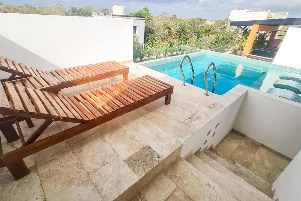 S 201 Eli Sunset Luxury Studio in Aldea Zama, fast WiFI