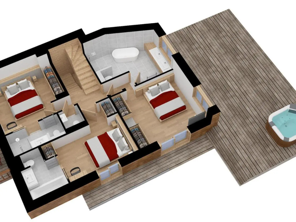 Chalet moderne et spacieux à Méribel avec jacuzzi et sauna - FR-1-566-30
