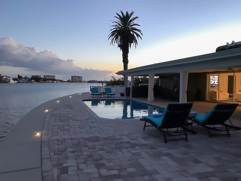 New Listing! Modern W/ Private Pool & Dock 3 Bedroom Home