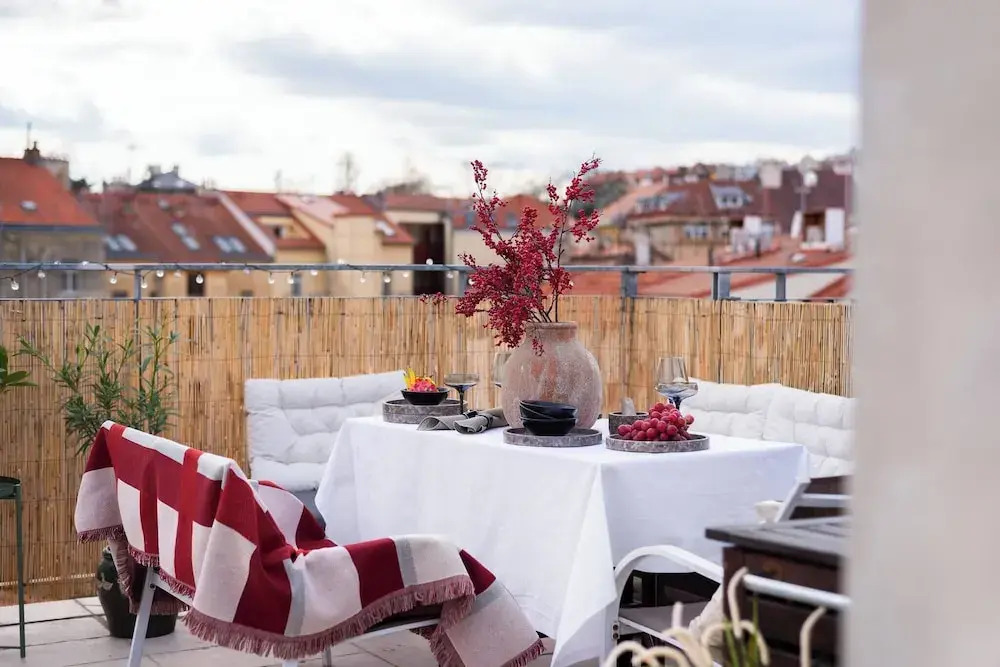 Charming Prague Apartment in Vrovice with Roof Terrace