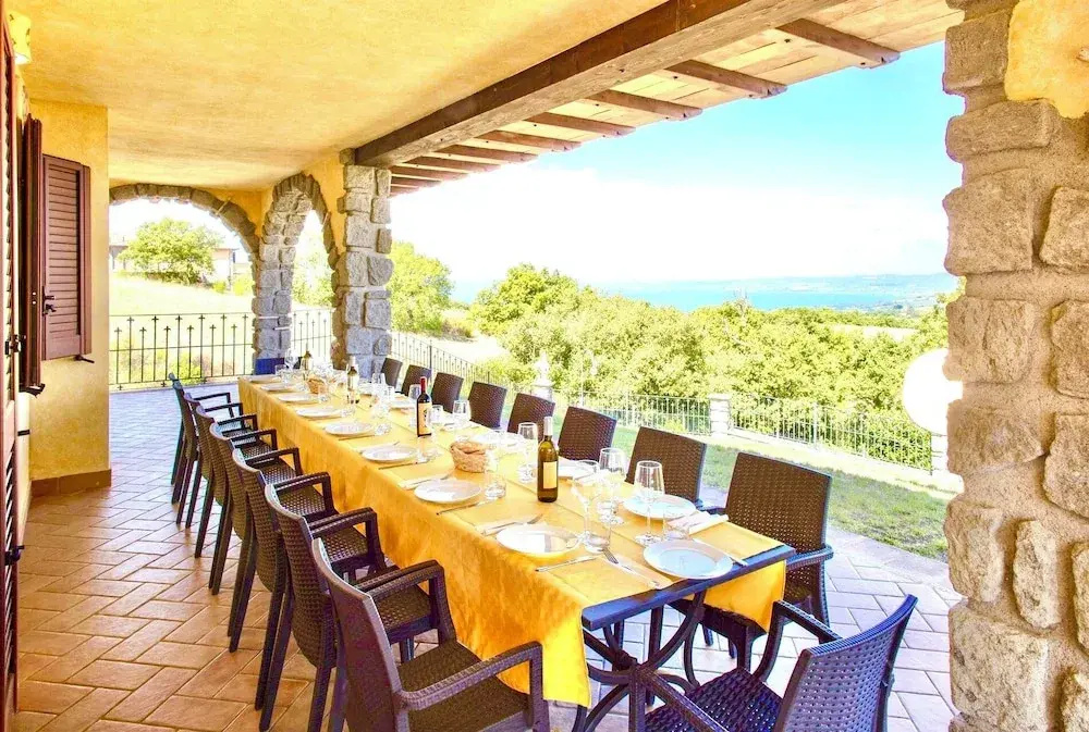 Villa on top of a Hill With an Enchanting View of Lake Bolsena