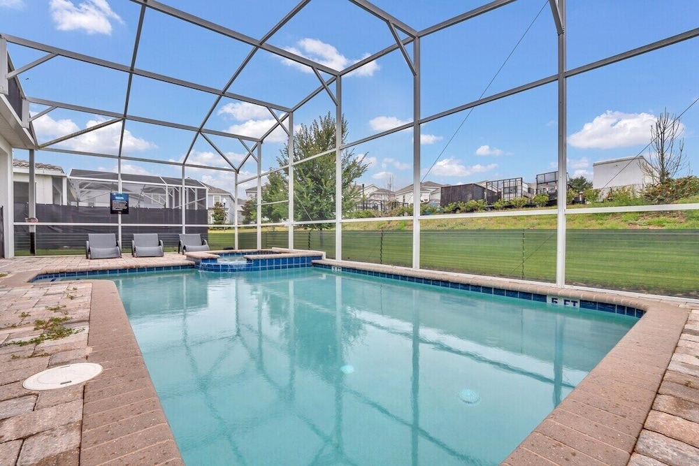 1524fd-big Ticket · Dazzling 8BR Villa w Pool/ Spa Near Disney