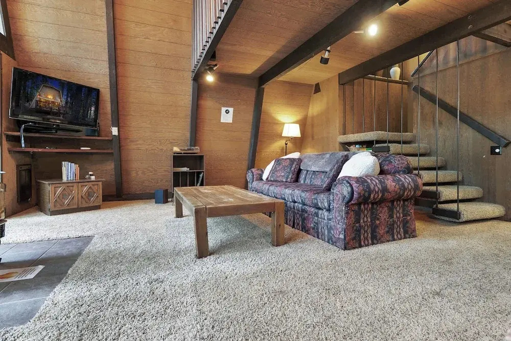 A Frame Hideaway | Floor to Ceiling Windows in the Pines
