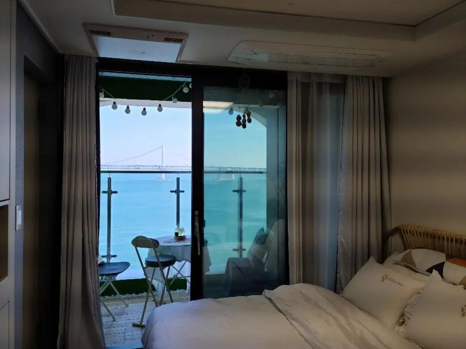 Gwangalli 해변 바로앞 정면 고층 Ocean View 원 스튜디오