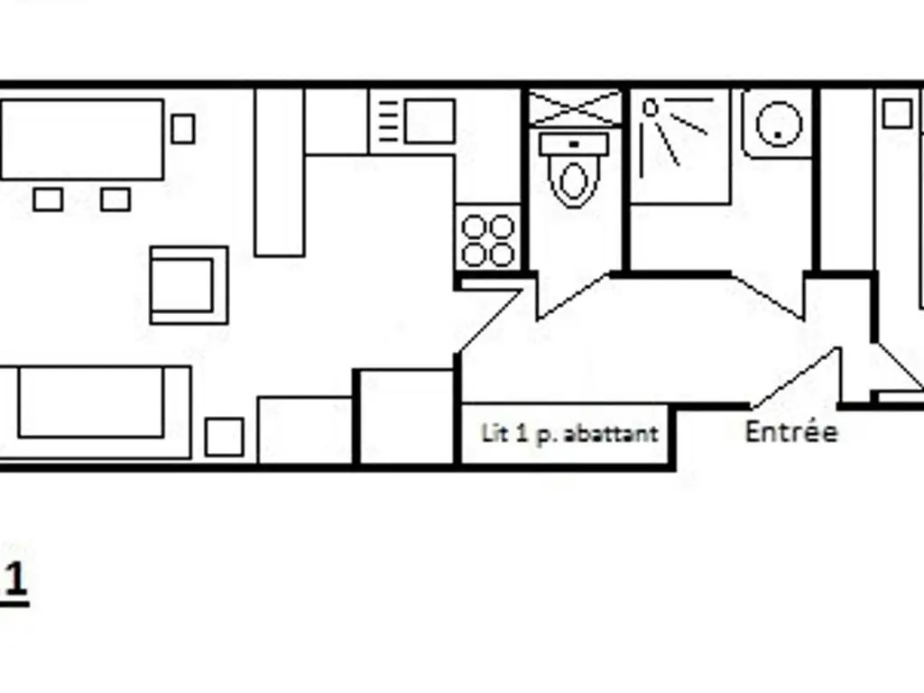 Appartement Méribel, 2 pièces, 5 personnes - FR-1-180-564