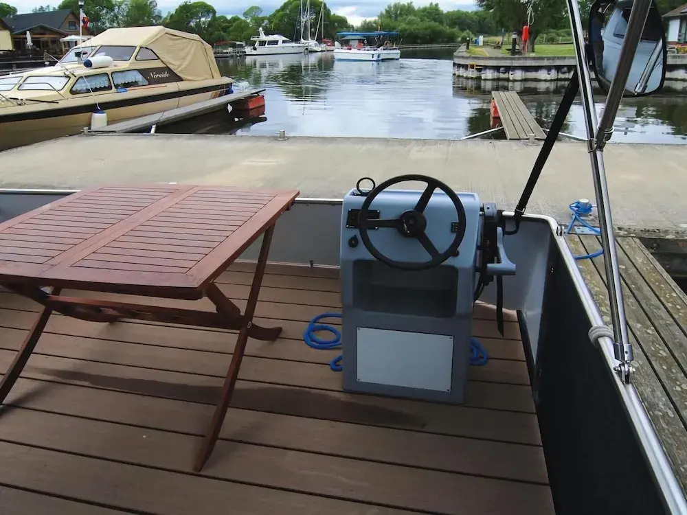Houseboat on the Peene in Demmin