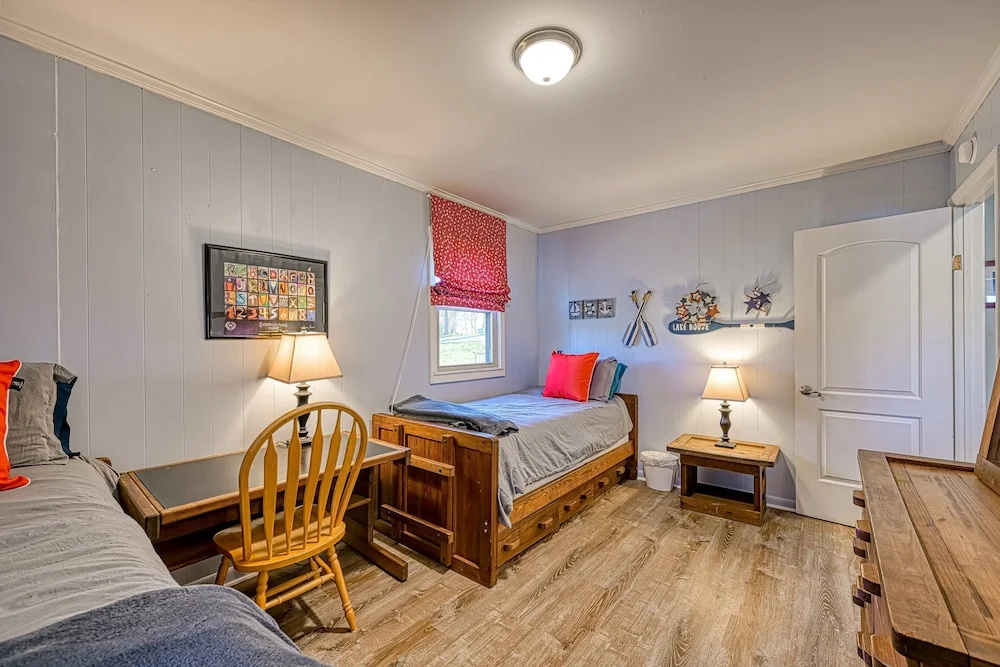 Cottage at the Lake - Waterfront Lake-view Home With Dock, Fireplace, Pool Table, Kayaks, & Firepit