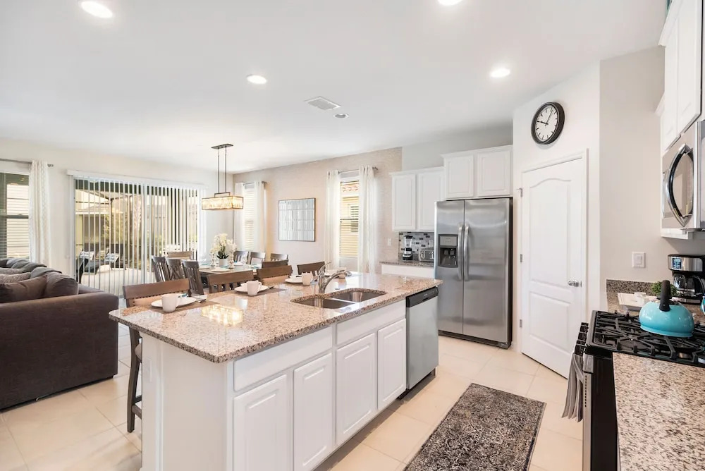 Solterra Resort Davenport FL Clubhouse Area - 7 Bedroom 6 Bath Home with Private Pool Spa - Lazy River 20 min from Disney
