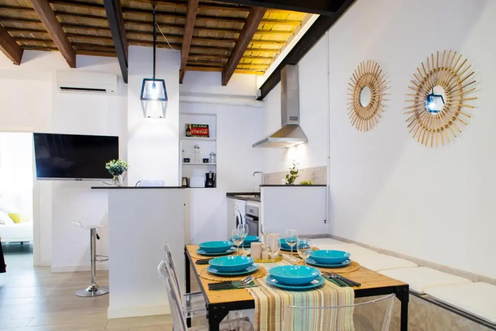 Cabanyal 3 Bedroom WIFI AC Terrace Beach Penthouse