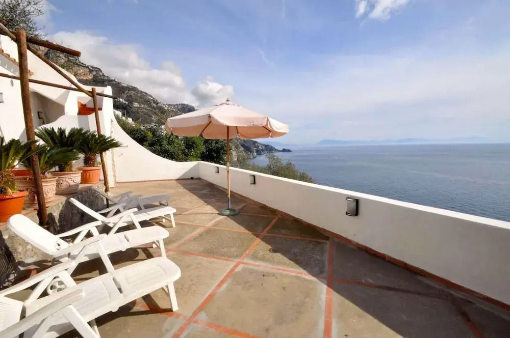 Apartment in Praiano Sea View Terrace A C Wi-fi 6 Guests ID 308