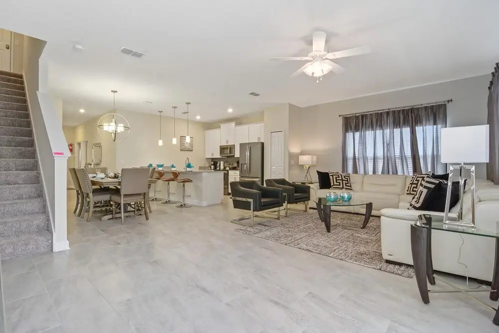 Luxurious 5Bd Sleeps 15 w Pool Close to Disney 4894