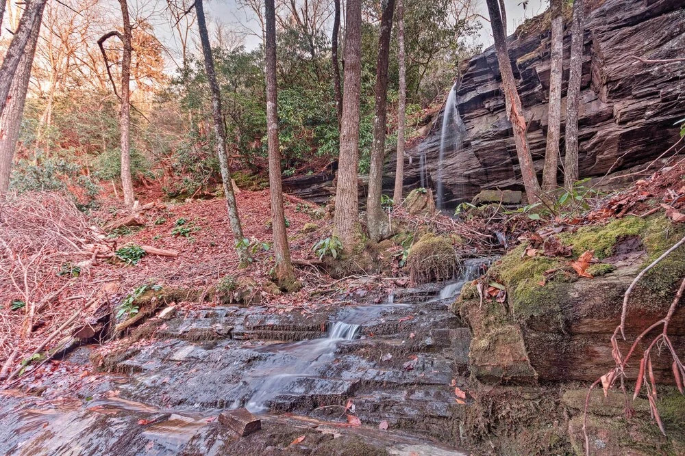 Hilltop Cabin on 5 Acres w/ Hot Tub & Waterfall!
