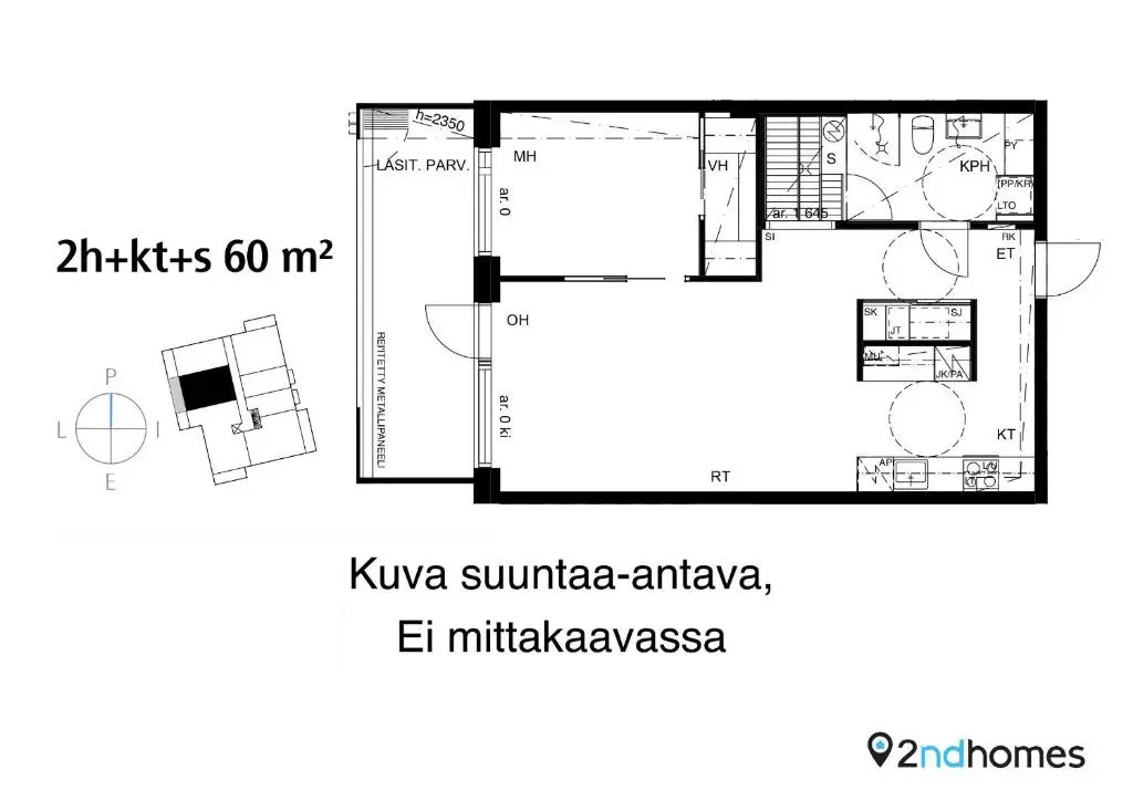 2ndhomes Tampere "Kaplan #2" Luxury Apartment - Sauna & Balcony