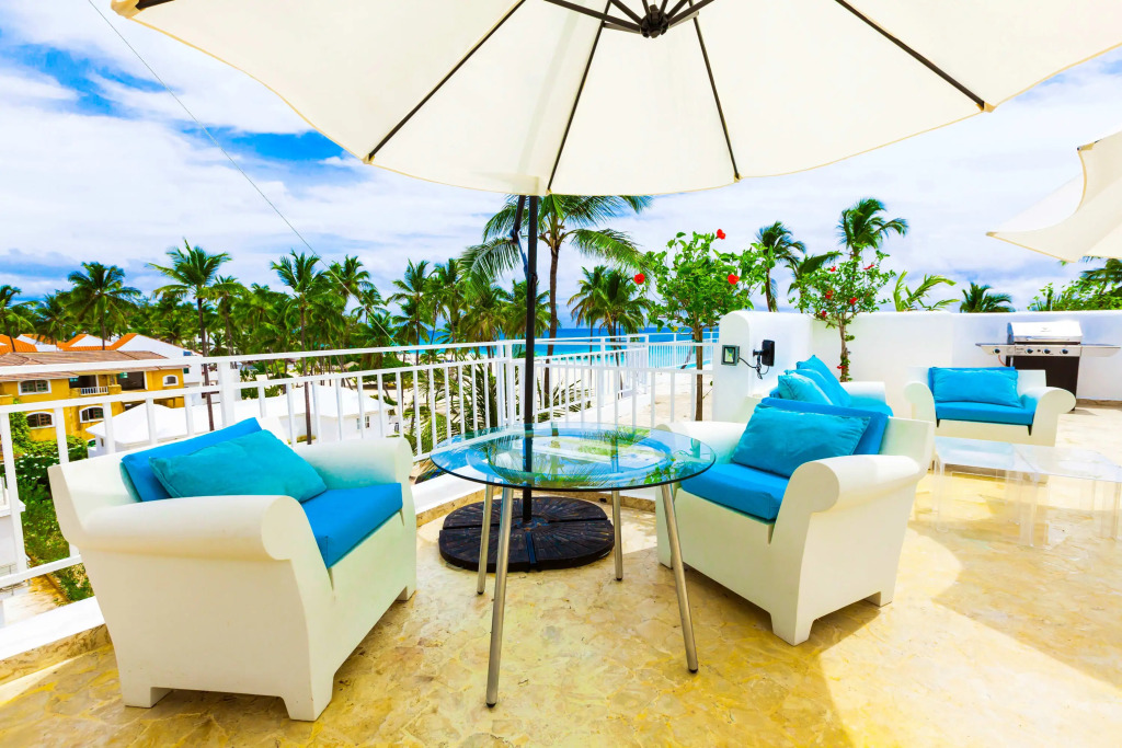 Punta Cana Beachfront Apartment with BBQ & Private Terrace
