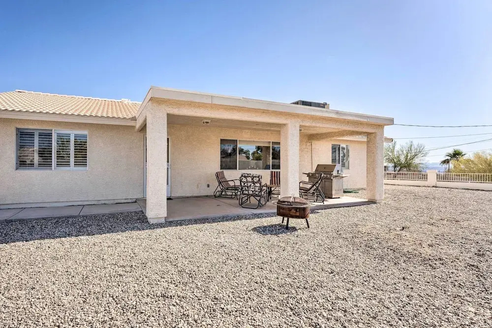 Patio + Fire Pit: Central Home in Lake Havasu City