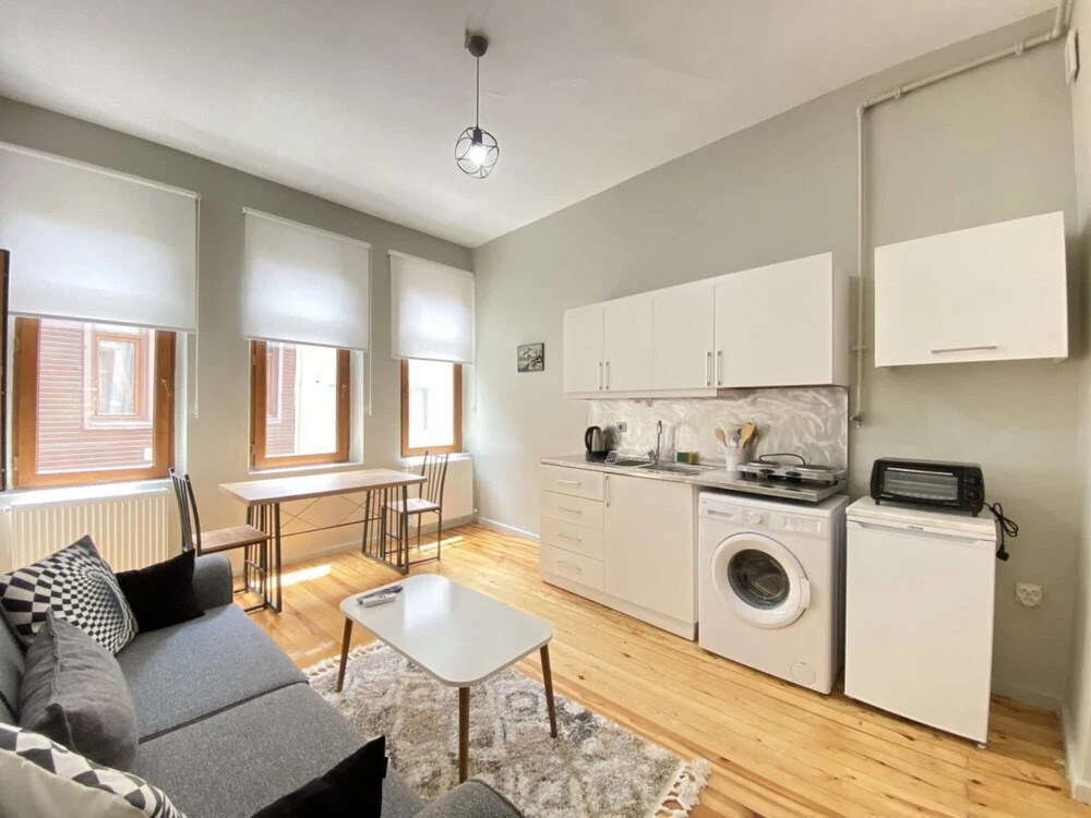 Flat With Balcony Near Flower Passage in Beyoglu