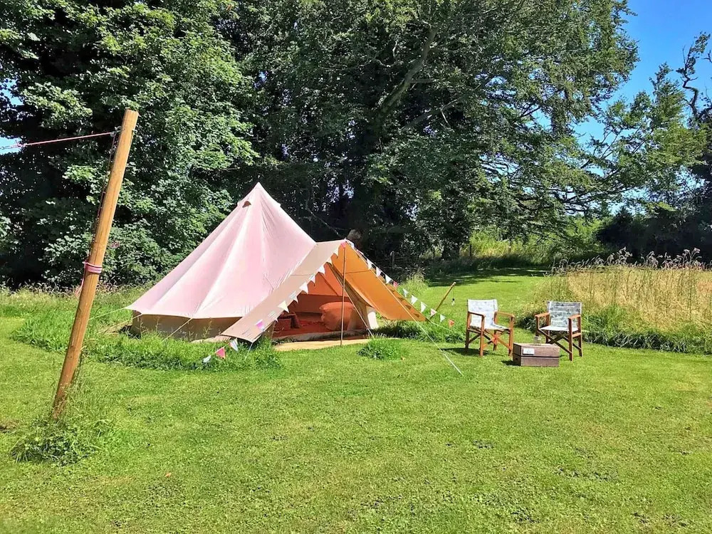 Bell Tents in Swannington With BBQ & Garden