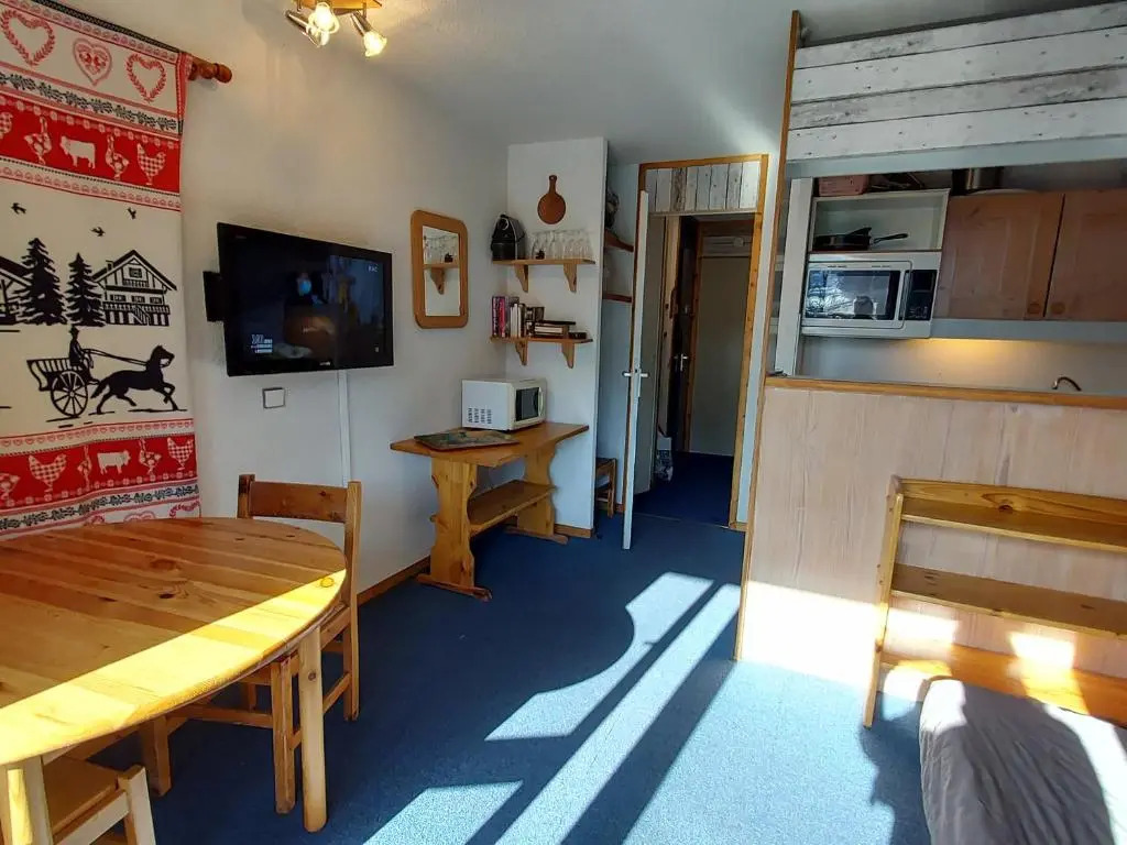 2 pièces + mezzanine Valmorel, 5 pers, balcon, linge et ménage inclus - FR-1-291-761