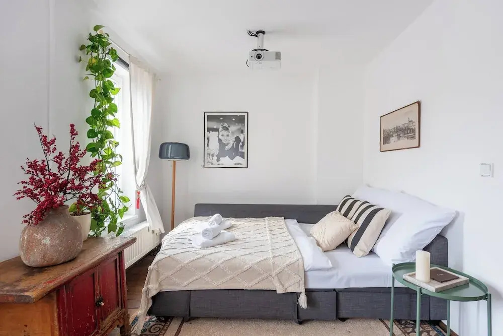 Charming Prague Apartment in Vrovice with Roof Terrace