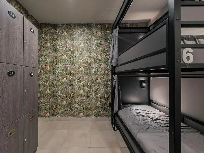 Bed in mixed room near Coyoacan