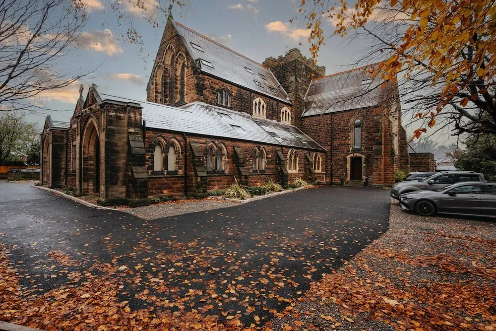Rare Historic Church Stained Glass Parking