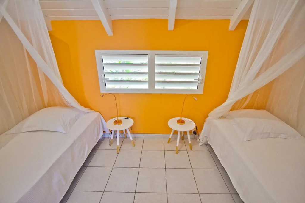 Duplex 4 personnes Chambre vue mer Résidence O Coeur de Deshaies