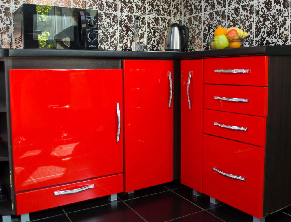 Modern Red Apartment