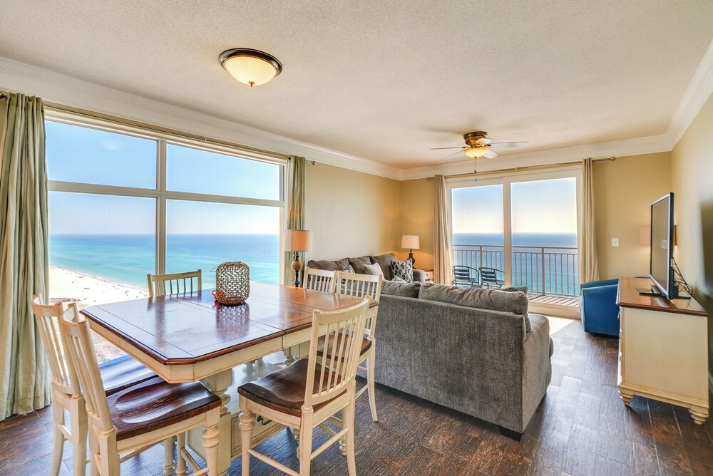 Unwind Poolside, Walk to Shore! 12th-floor PCB Gem