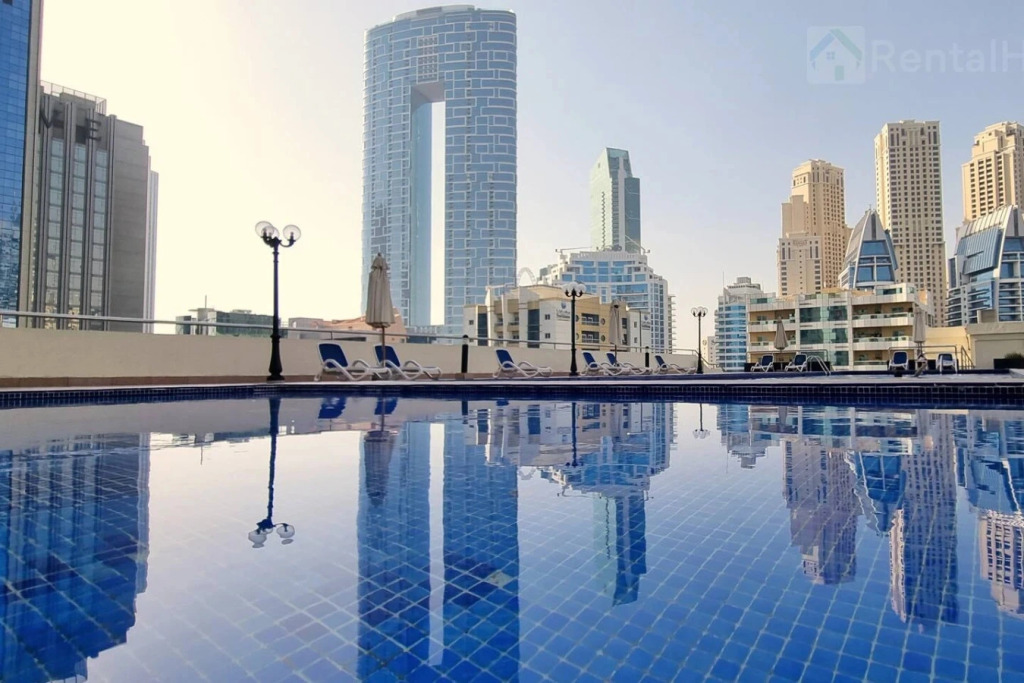 Квартира Marina Canal Studio Balcony Near JBR Beach