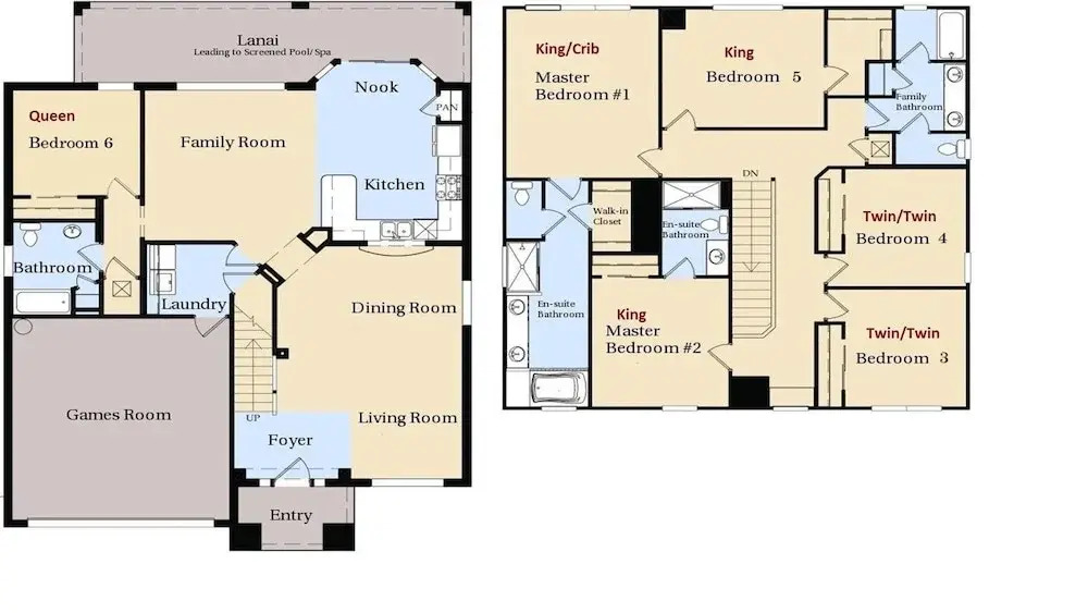 6BR Private Pool, Spa, Gameroom, Close to Disney
