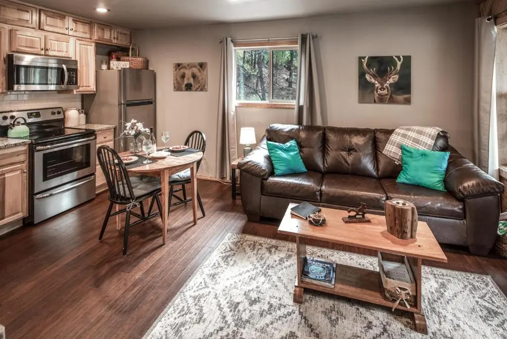 Starlight Cabin, 1 Bedroom, Sleeps 4, Great Views, Hot Tub, WiFi, HDTV