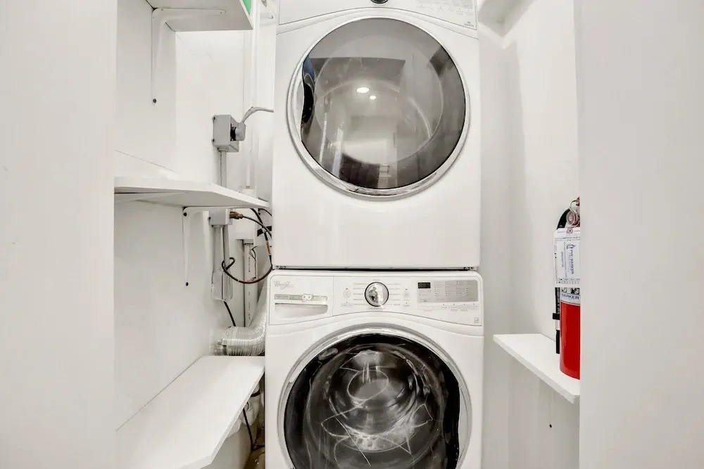 Updated Home Across From Beach With Covered Balcony, Central AC, & Washer/dryer