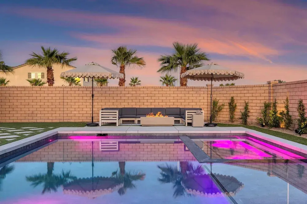 Sleeps 16! Pool Oasis w/ Game Room, Hot Tub, Fire Pit Desert Eden by Avantstay