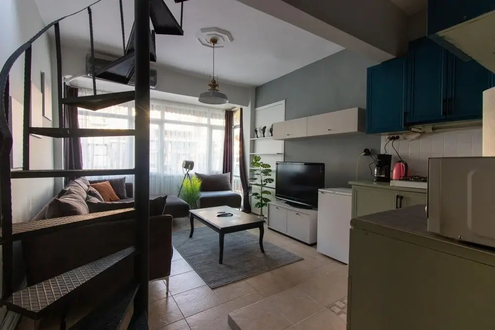 Sleek Flat with Excellent View in Cihangir
